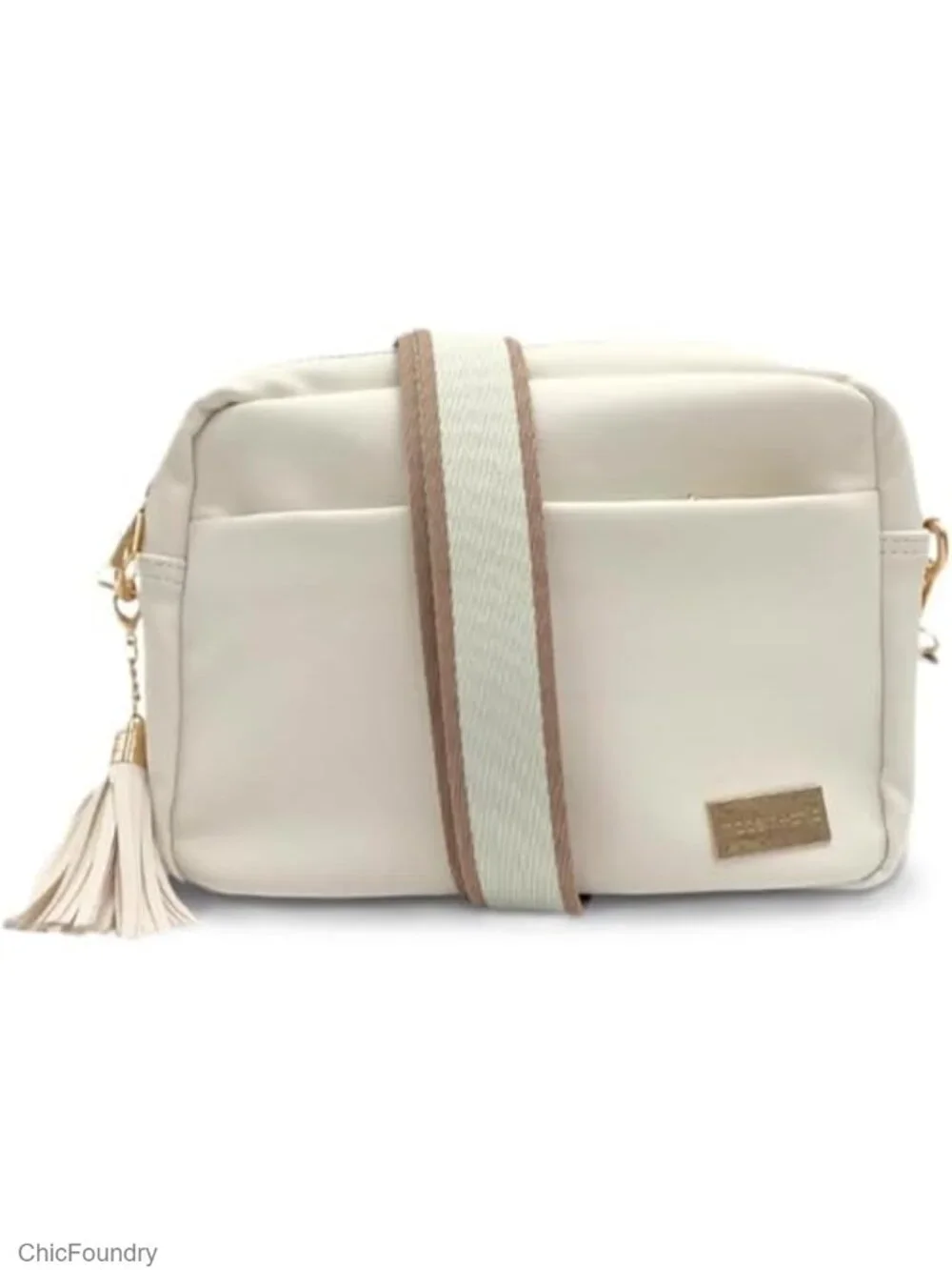 Vegan Leather Crossbody Purse with Matching Wallet Adjustable Strap